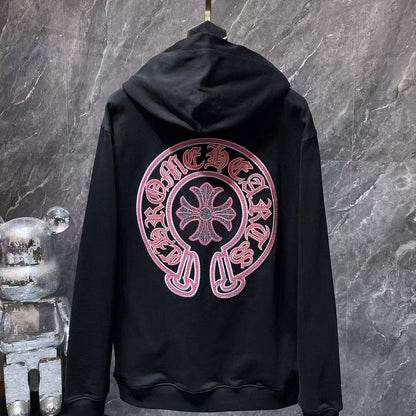Chrome Hearts Classic Crewneck Sweatshirt in Black/Pink