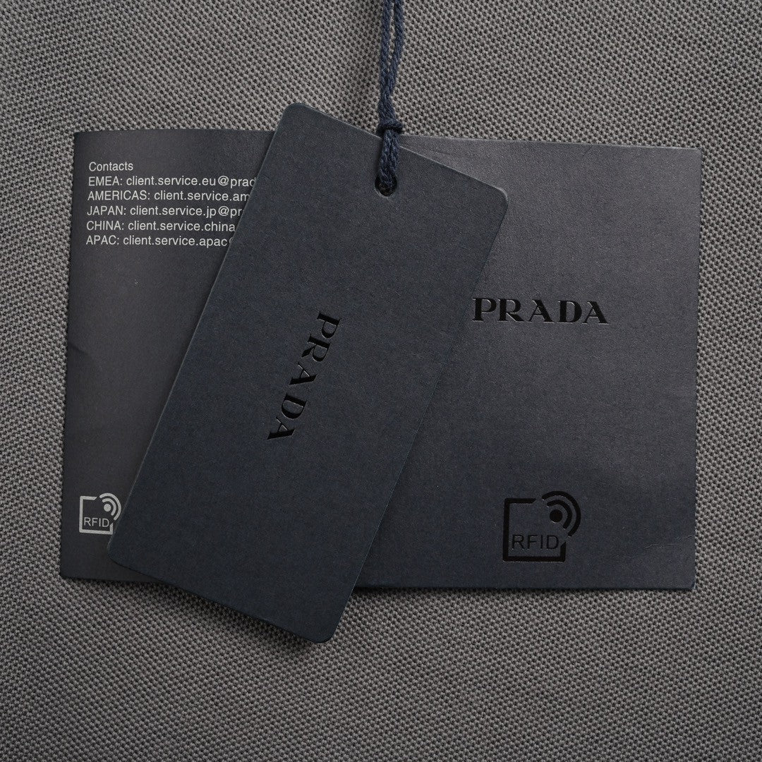 Prada Classic Grey Polo Shirt Primereps