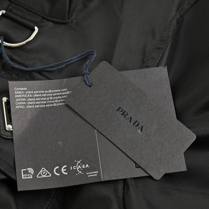 Prada Military Style Jacket - Black