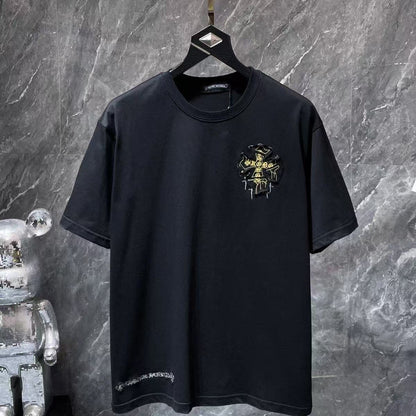 Chrome Hearts Classic Crewneck T-Shirt in Black/Yellow