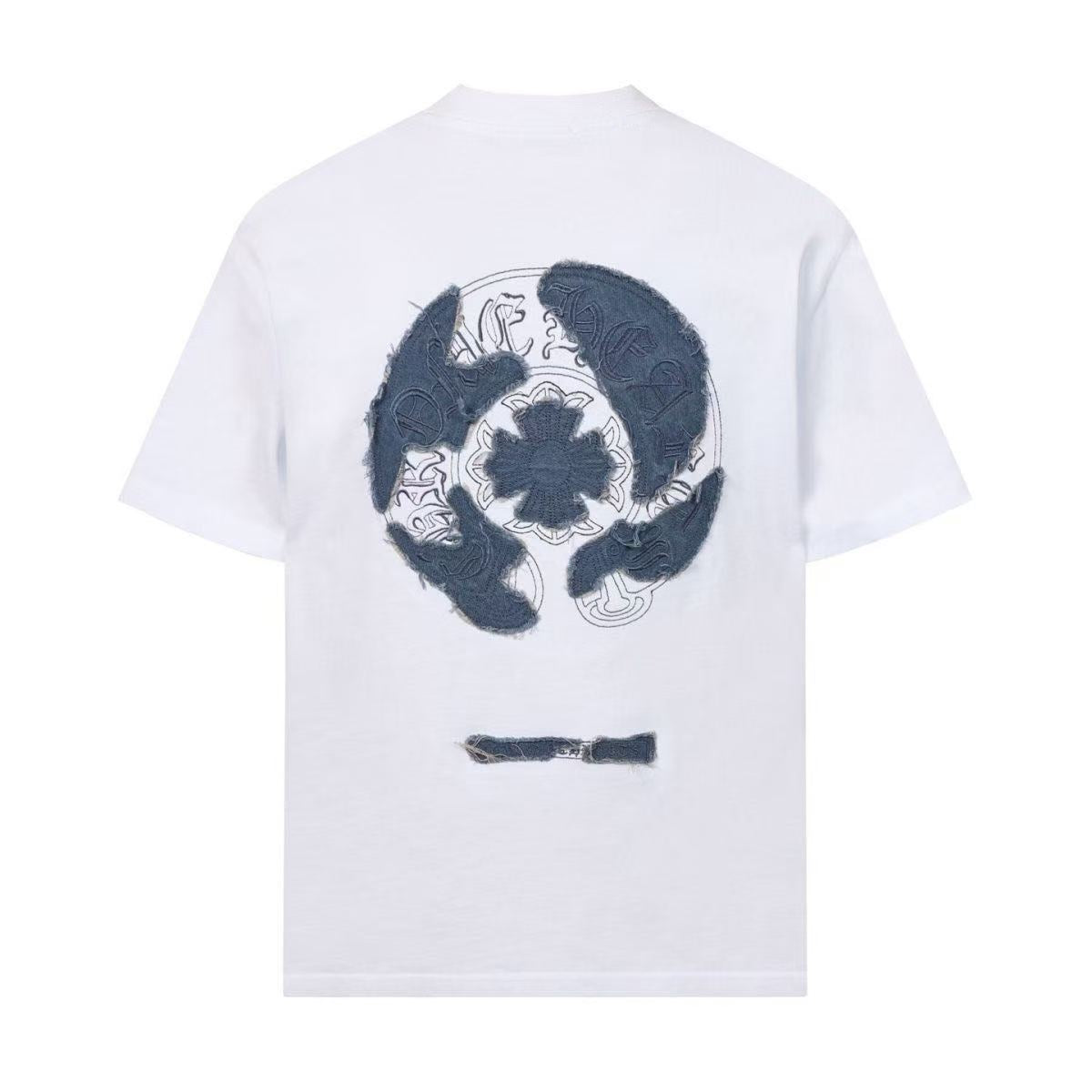 Chrome Hearts Classic Crewneck T-Shirt in White/Blue