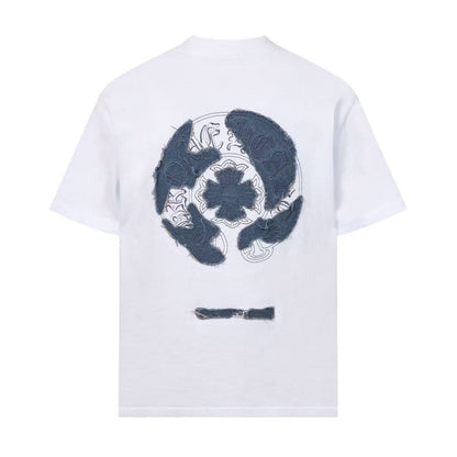 Chrome Hearts Classic Crewneck T-Shirt in White/Blue