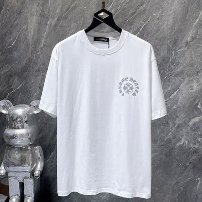 Chrome Hearts Classic Crewneck T-Shirt in White/Grey