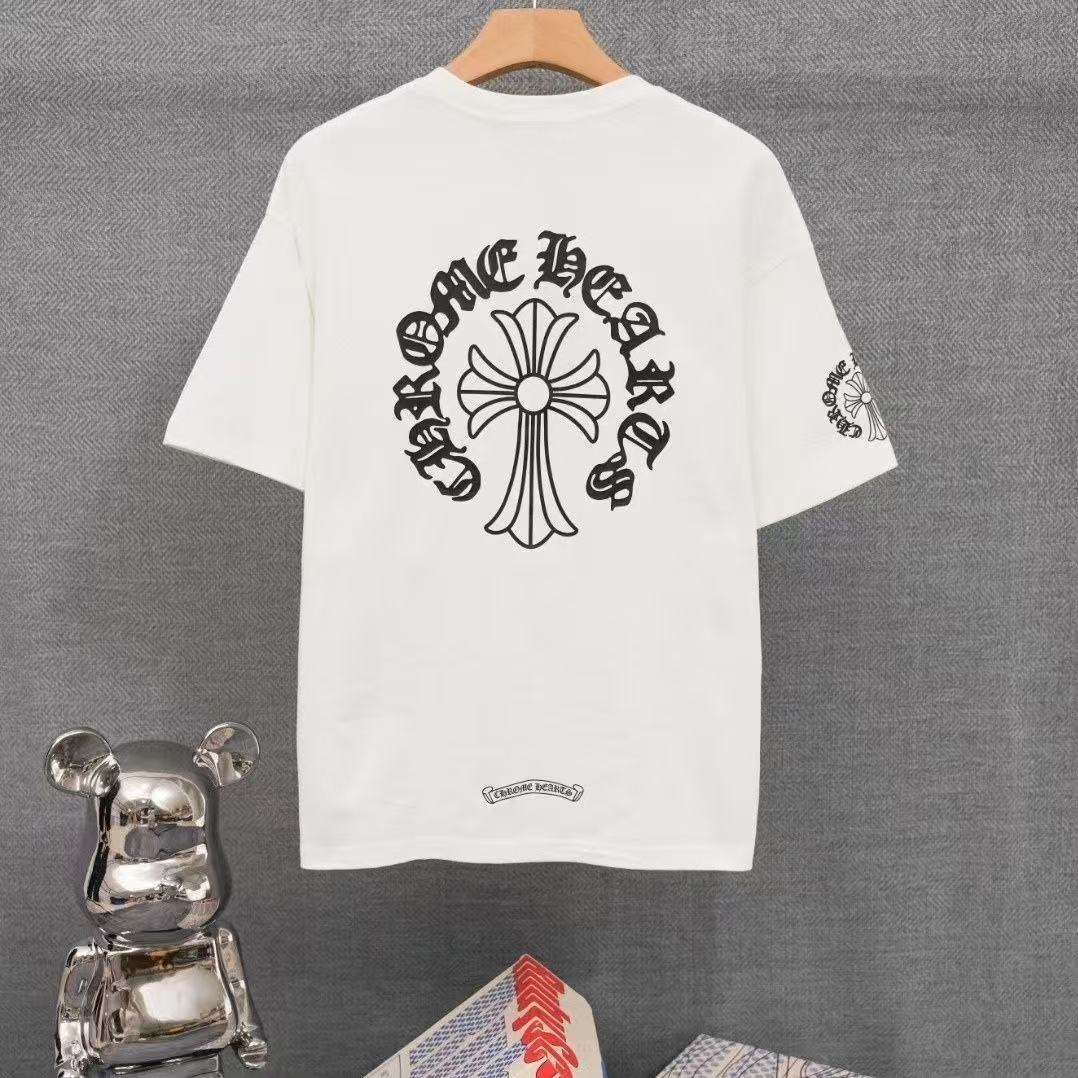 Chrome Hearts Classic Crewneck T-Shirt in White/Black