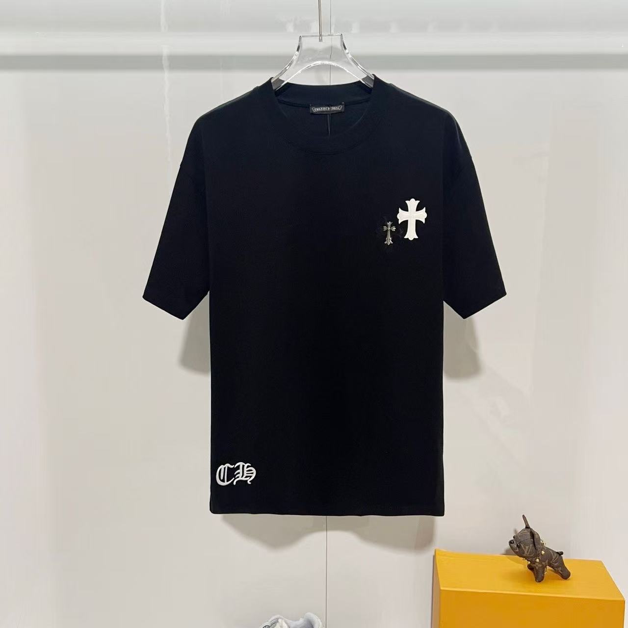 Chrome Hearts Classic Crewneck T-Shirt in White/Black