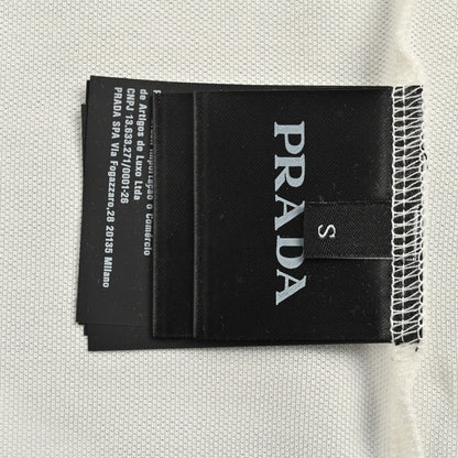 Prada Classic White Polo Shirt Primereps