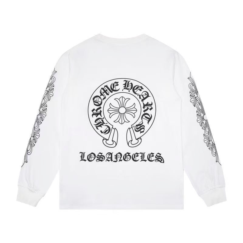 CHROME HEARTS Black Logo Sweatshirt (White)