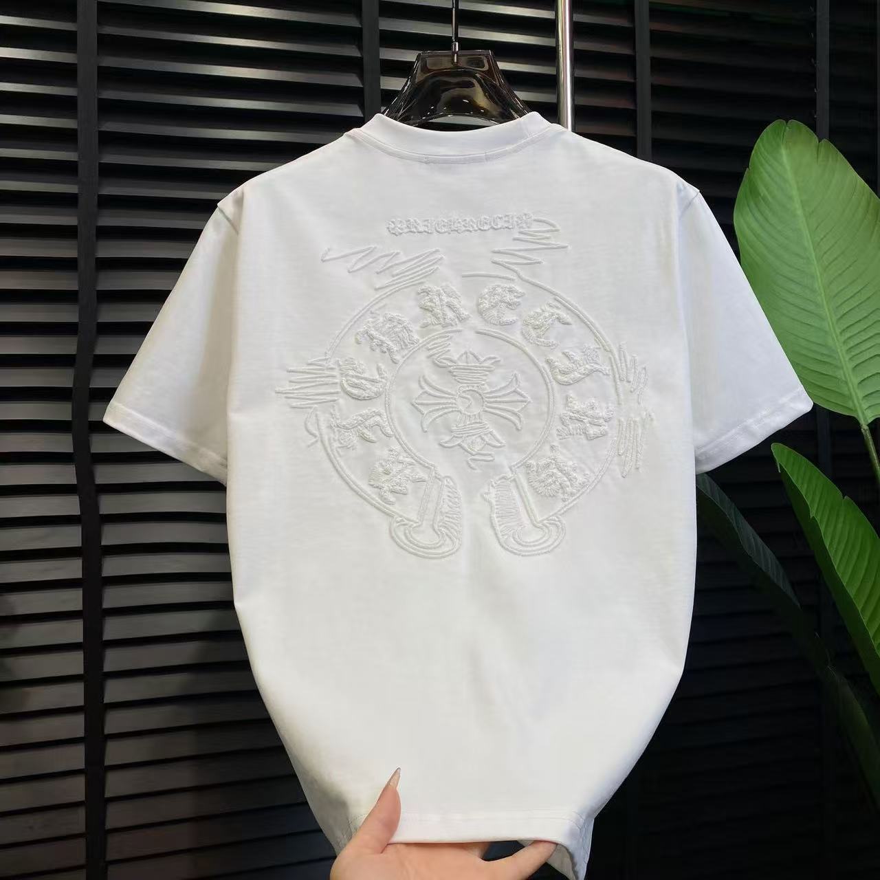Chrome Hearts Classic Crewneck T-Shirt in All White