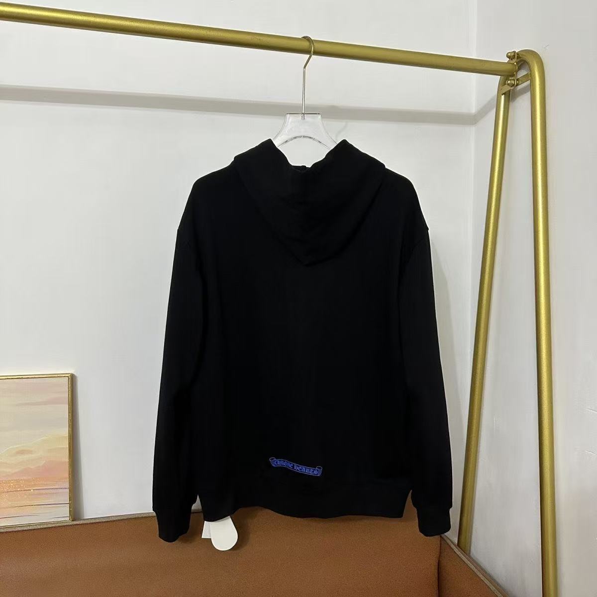 Chrome Hearts Classic Crewneck Jacket in Black/Blue