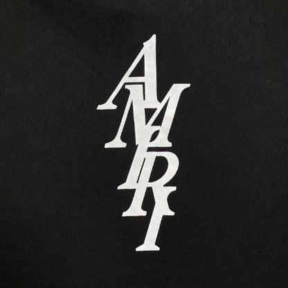 AMIRI LETTER LOGO HOODIE BLACK - Prime Reps