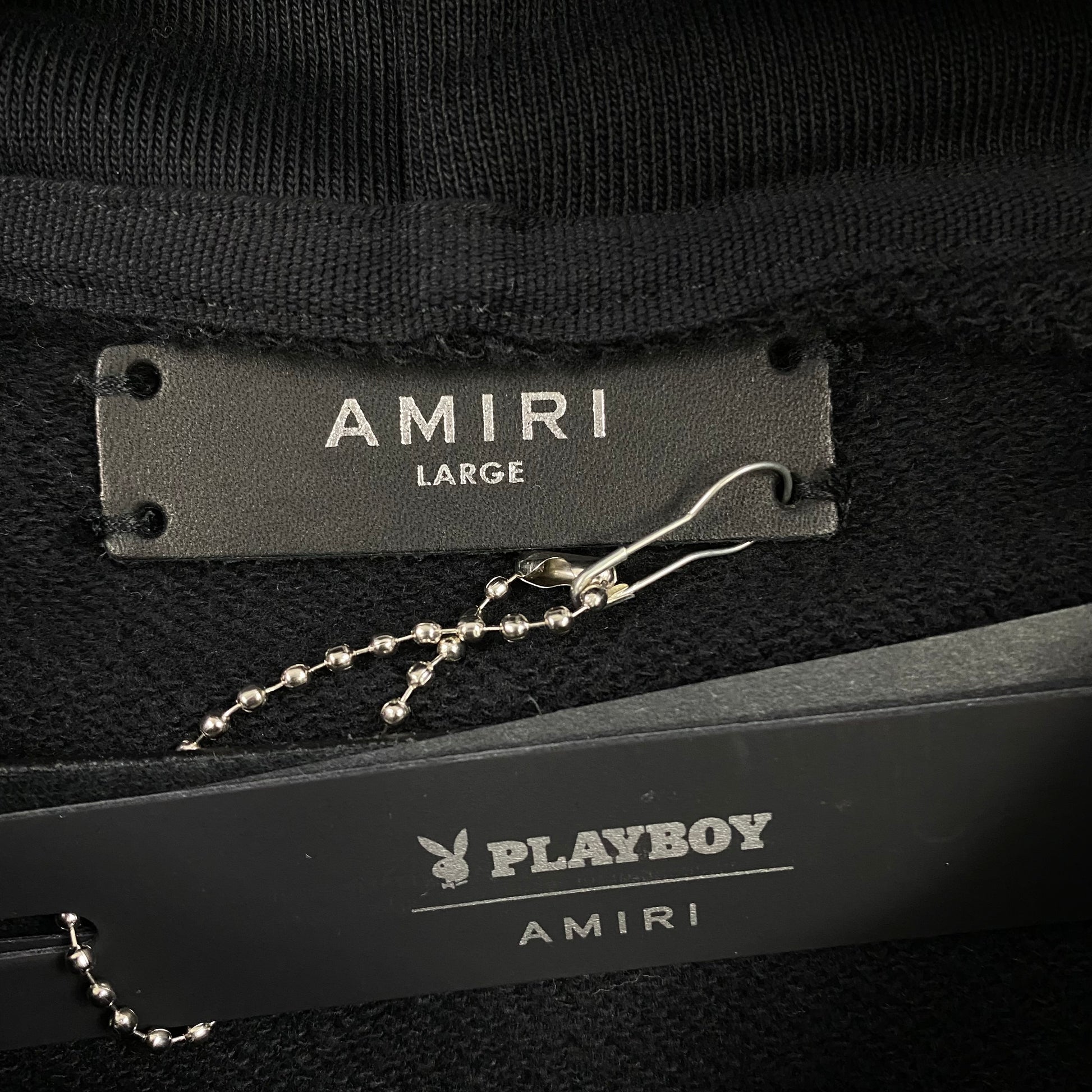 AMIRI PLAYBOY LOGO HOODIE BLACK YELLOW - Prime Reps