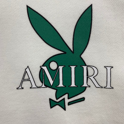 AMIRI PLAYBOY LOGO HOODIE WHITE GREEN - Prime Reps