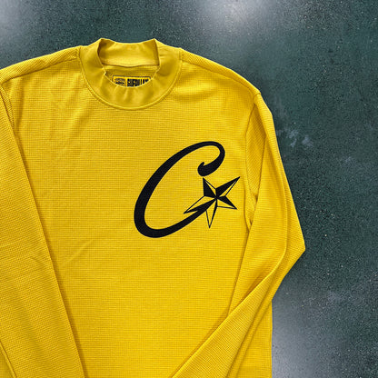 CORTEIZ ALCATRAZ WAFFLE LONGSLEEVE YELLOW - Prime Reps