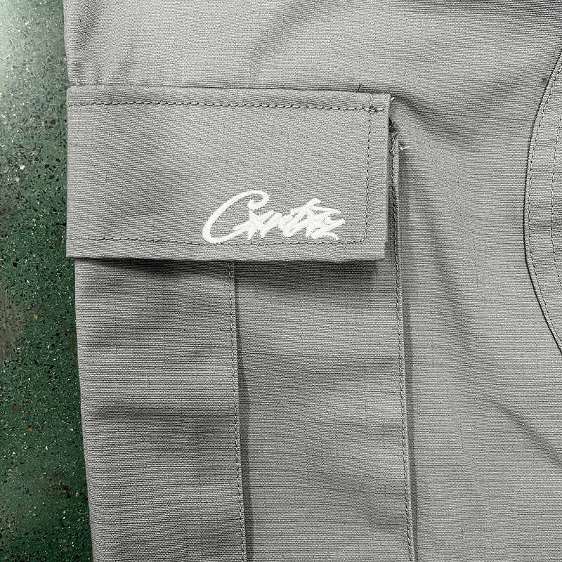 CORTEIZ CARGO PANTS STONE GREY - Prime Reps