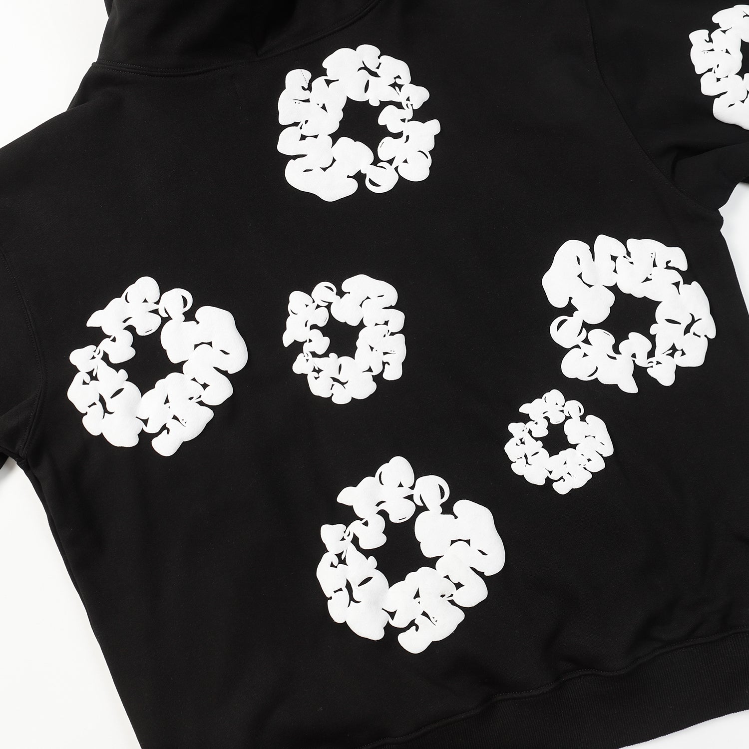 DENIM TEARS COTTON WREATH HOODIE BLACK - Prime Reps