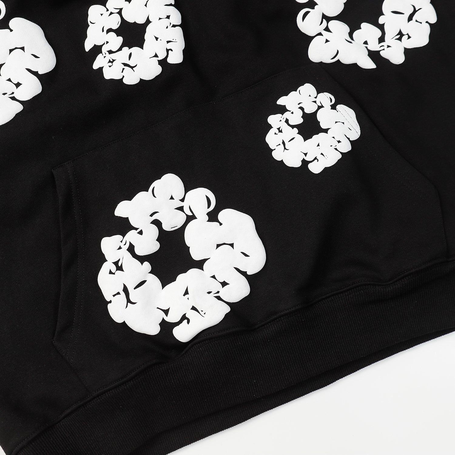 DENIM TEARS COTTON WREATH HOODIE BLACK - Prime Reps