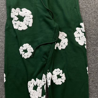 DENIM TEARS COTTON WREATH SWEATPANTS GREEN - Prime Reps