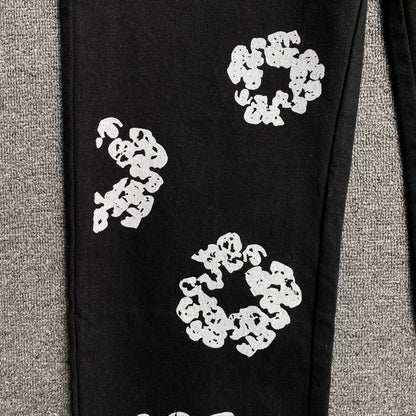 DENIM TEARS x LEVI'S COTTON WREATH JEANS BLACK - Prime Reps