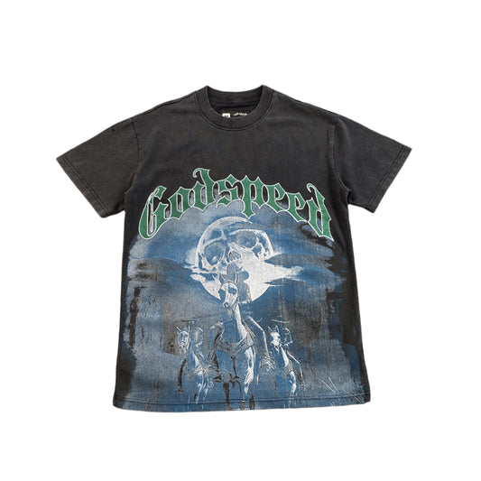 GODSPEED AMIGOS T-SHIRT WASHED BLACK - Prime Reps