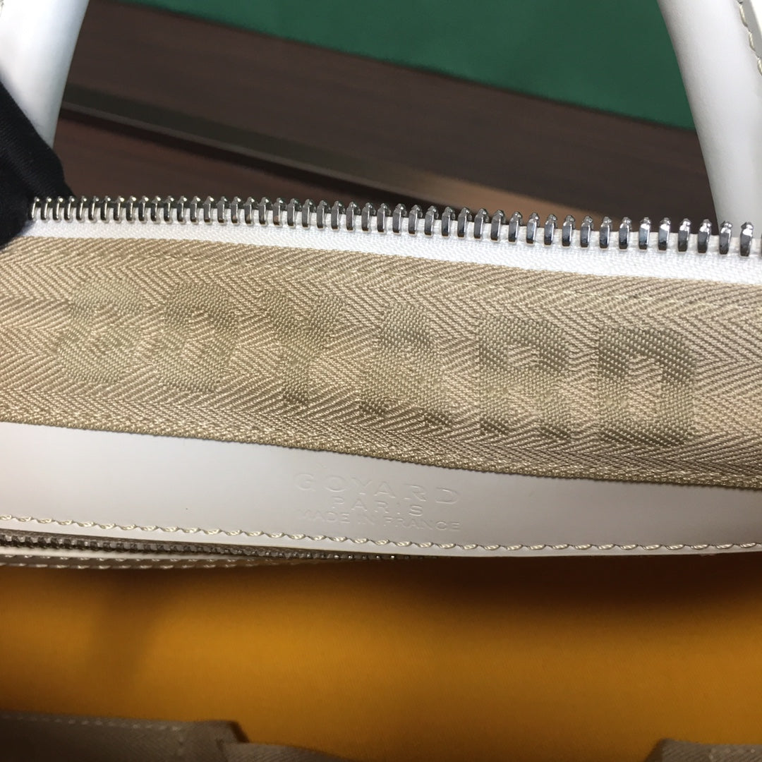 GOYARD BOSTON 50 BAG WHITE - Prime Reps