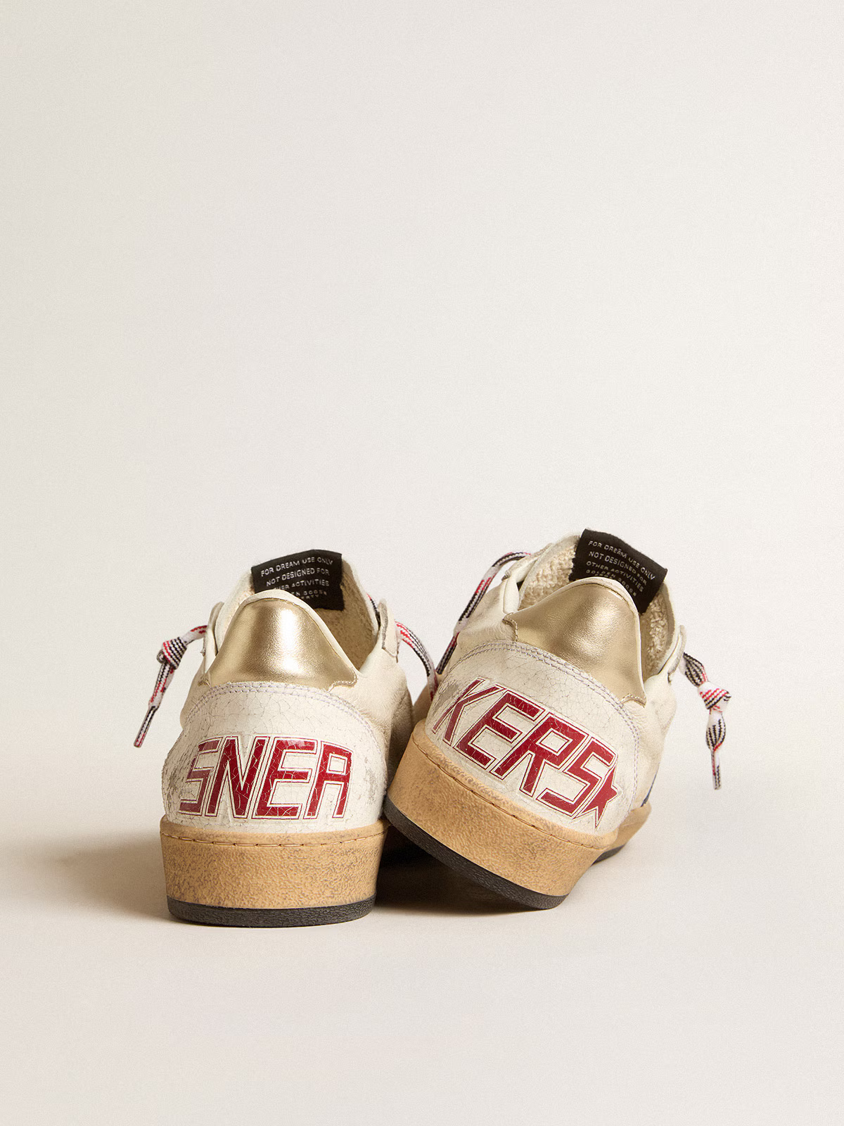 Golden Goose Ball Star – Navy Star with Americana Laces