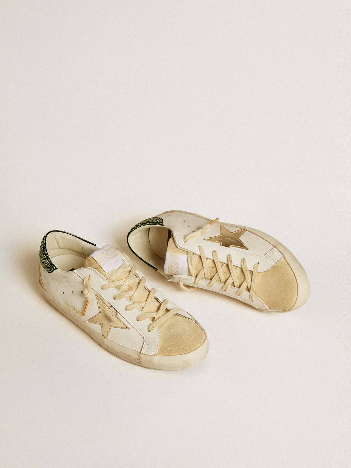 Golden Goose Super-Star LTD Edition – Gold Star with Swarovski Heel