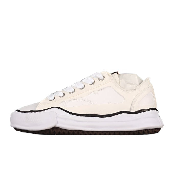 MAISON MIHARA YASUHIRO PETERSON OG SOLE CANVAS LOW WHITE - Prime Reps
