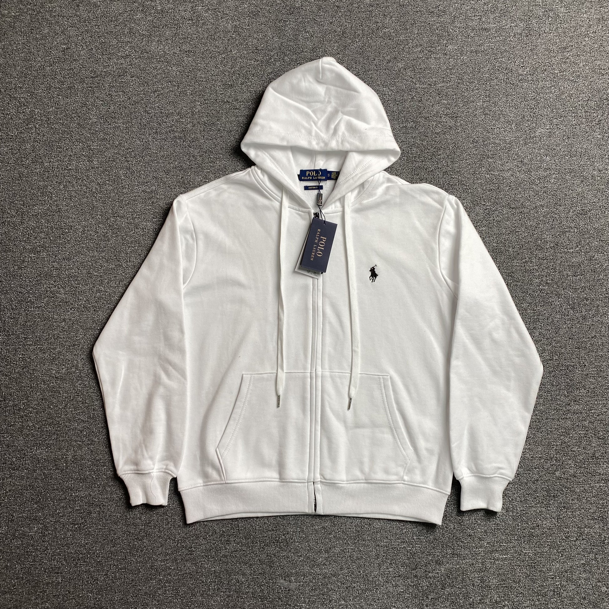 POLO RALPH LAUREN ZIP-UP HOODIE WHITE - Prime Reps