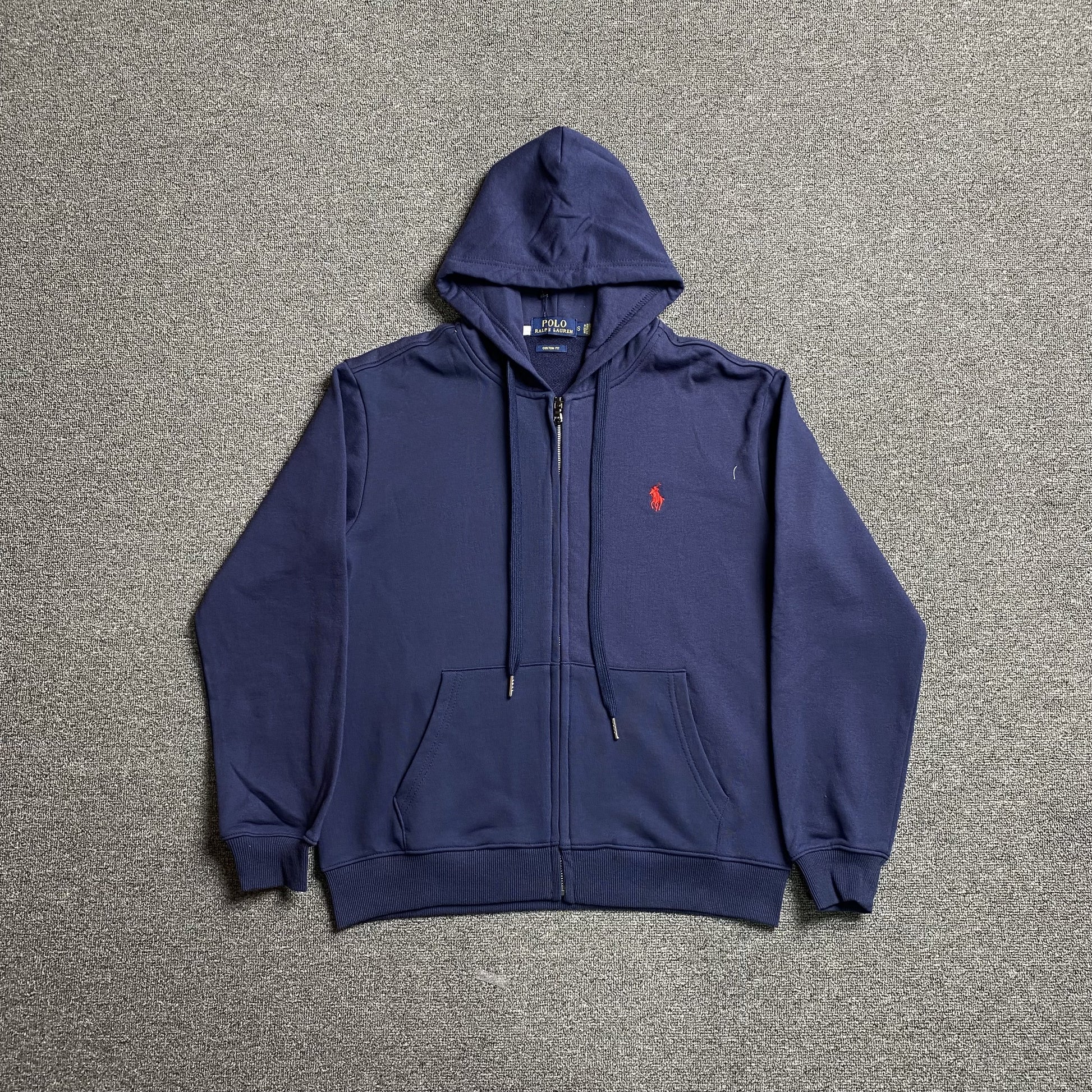 POLO RALPH LAUREN ZIP UP HOODIE NAVY - Prime Reps