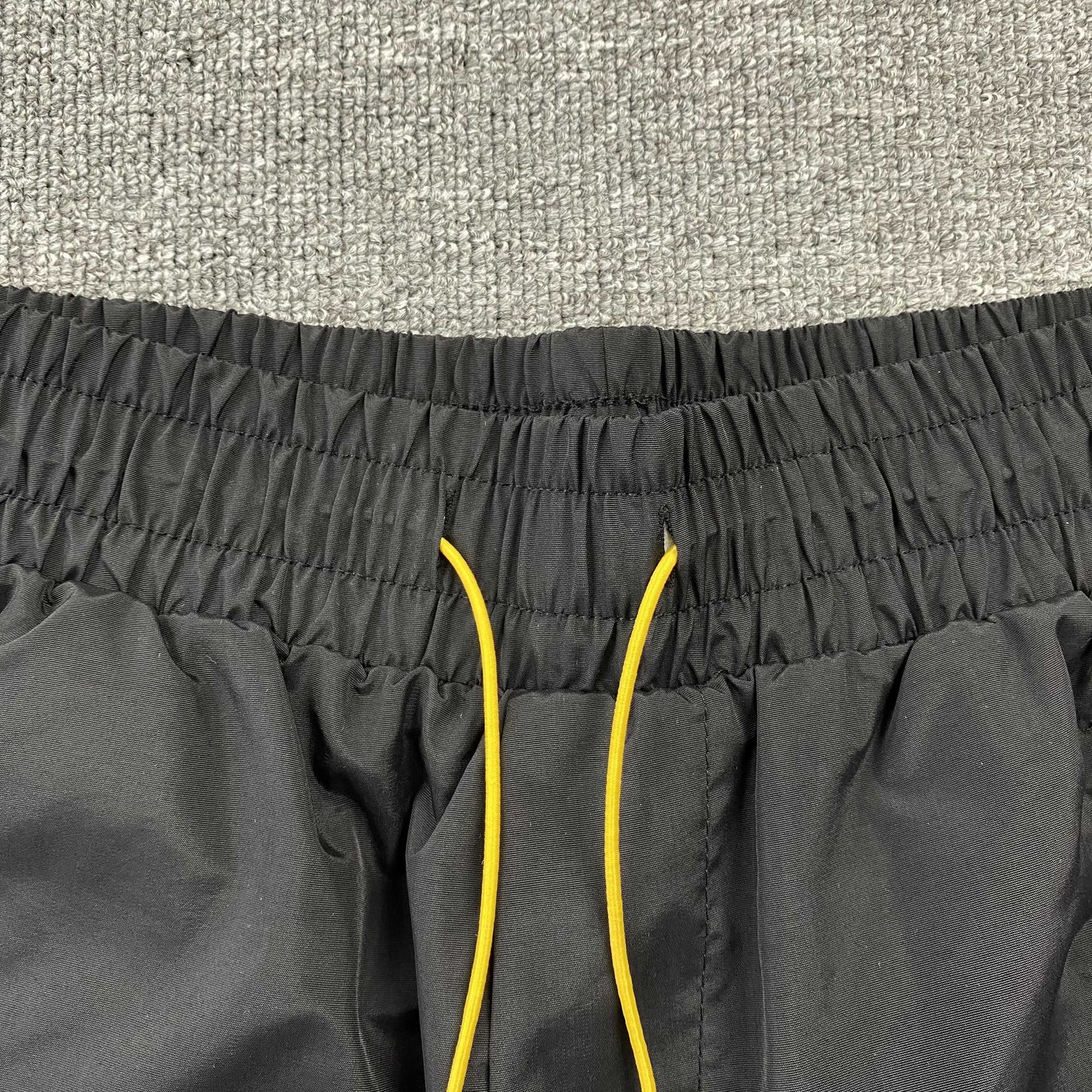 RHUDE RH LOGO SHORTS BLACK - Prime Reps