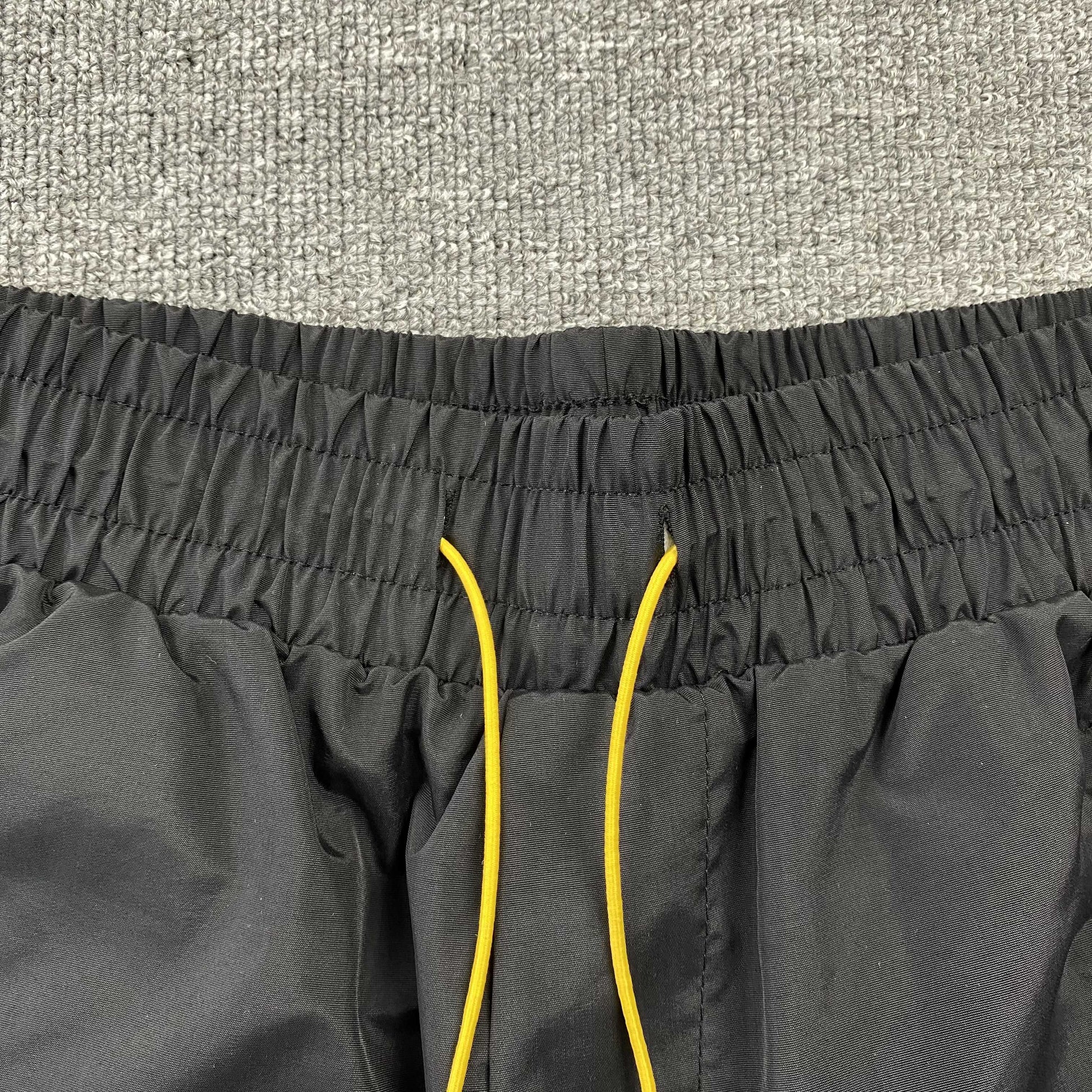 RHUDE RH LOGO SHORTS BLACK - Prime Reps