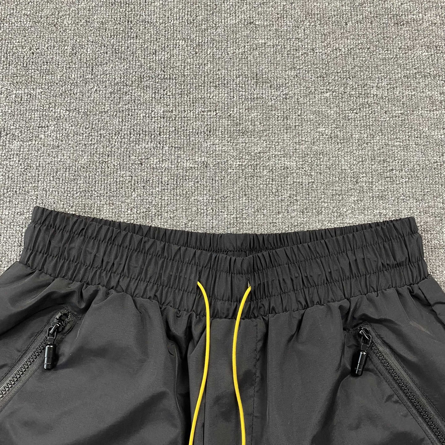 RHUDE RH LOGO SHORTS BLACK - Prime Reps