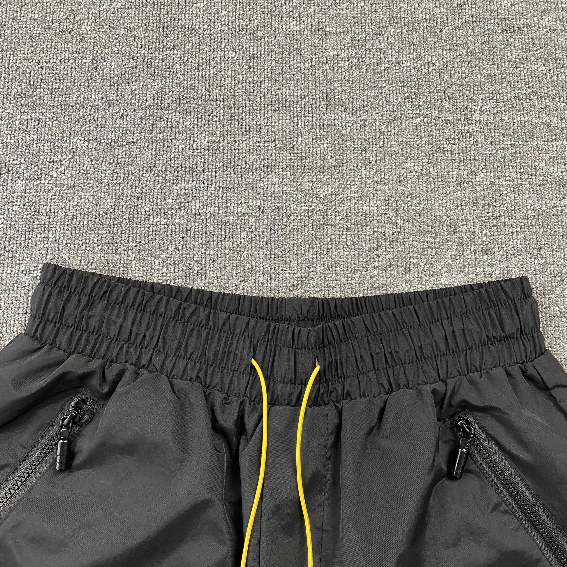 RHUDE RH LOGO SHORTS BLACK - Prime Reps