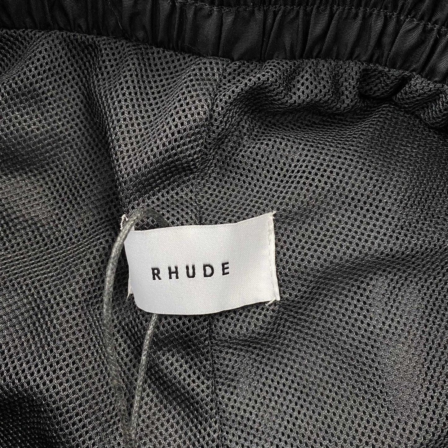 RHUDE RH LOGO SHORTS BLACK - Prime Reps