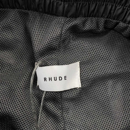 RHUDE RH LOGO SHORTS BLACK - Prime Reps