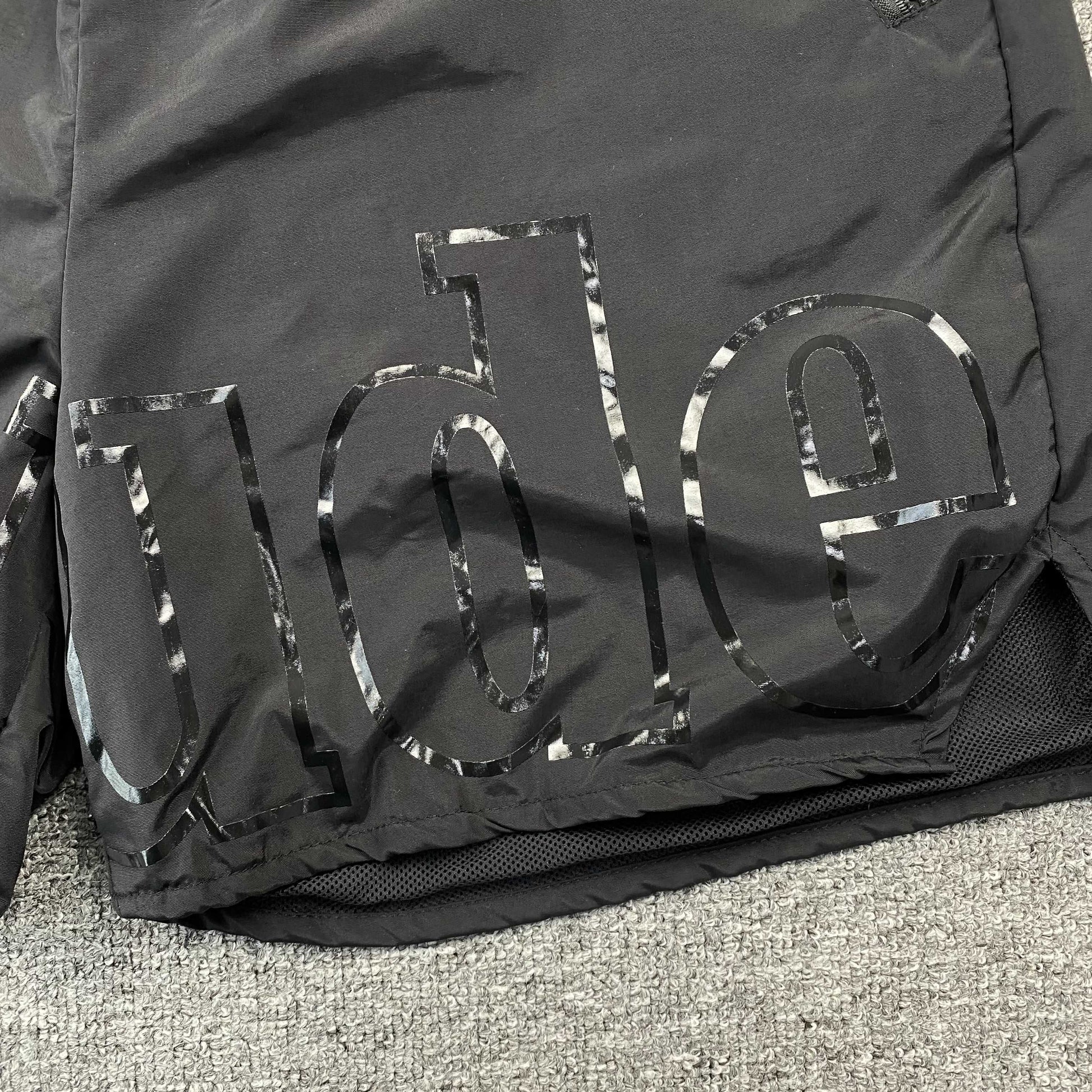 RHUDE RH LOGO SHORTS BLACK - Prime Reps