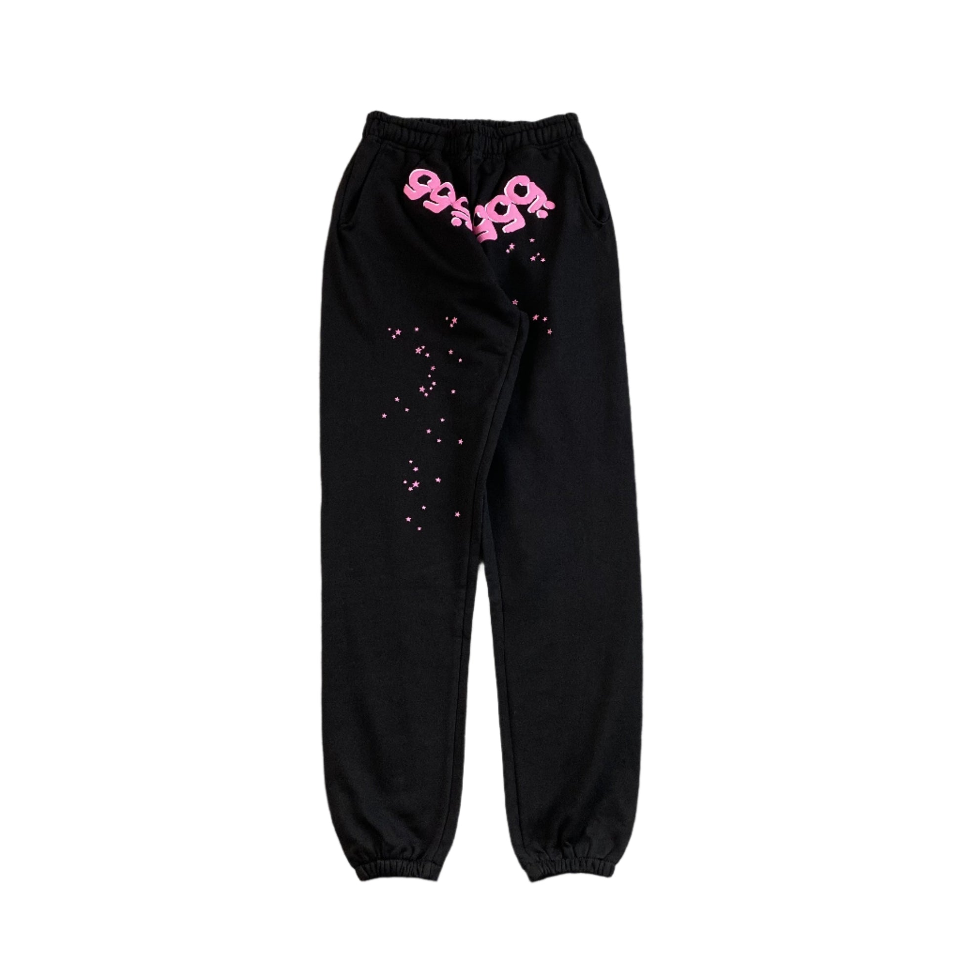 SP5DER ANGEL NUMBER SWEATPANTS BLACK - Prime Reps