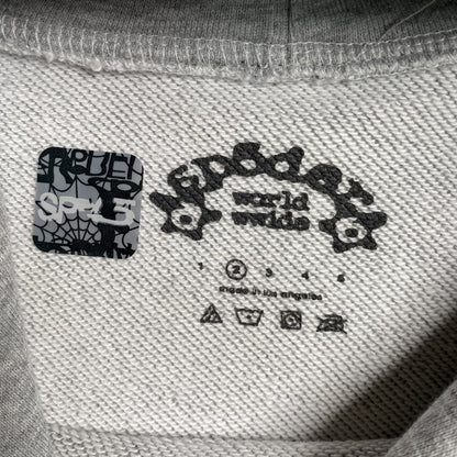 SP5DER ARACH NY PHOBIA HOODIE ASH GREY - Prime Reps