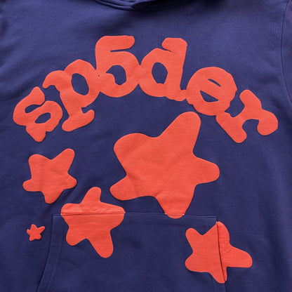 SP5DER BELUGA HOODIE NAVY - Prime Reps