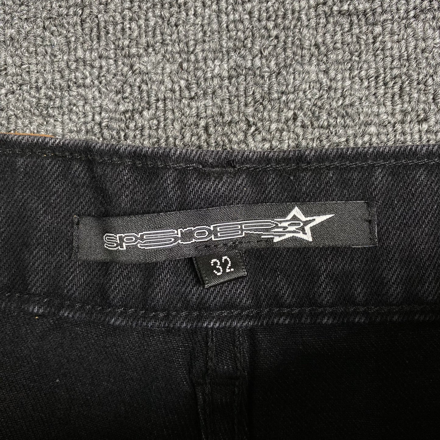 SP5DER PAINTED MOTO DENIM BLACK - Prime Reps