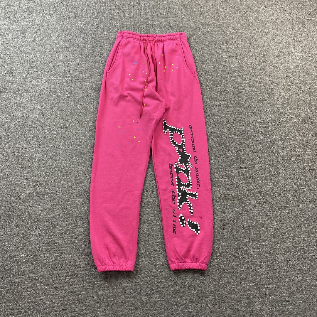 SP5DER P*NK SWEATPANTS PINK - Prime Reps