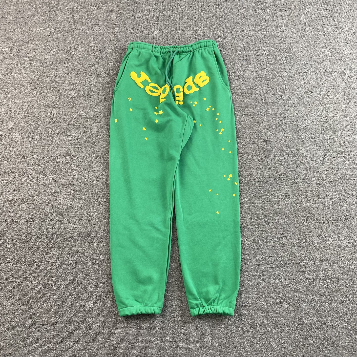 SP5DER STAR OG WEB V2 SWEATPANTS SLIME GREEN - Prime Reps