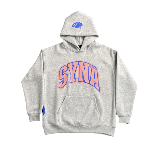 SYNA WORLD COLLEGE HOODIE GREY - Prime Reps