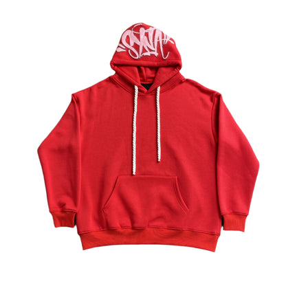 SYNA WORLD HOOD LOGO HOODIE RED - Prime Reps