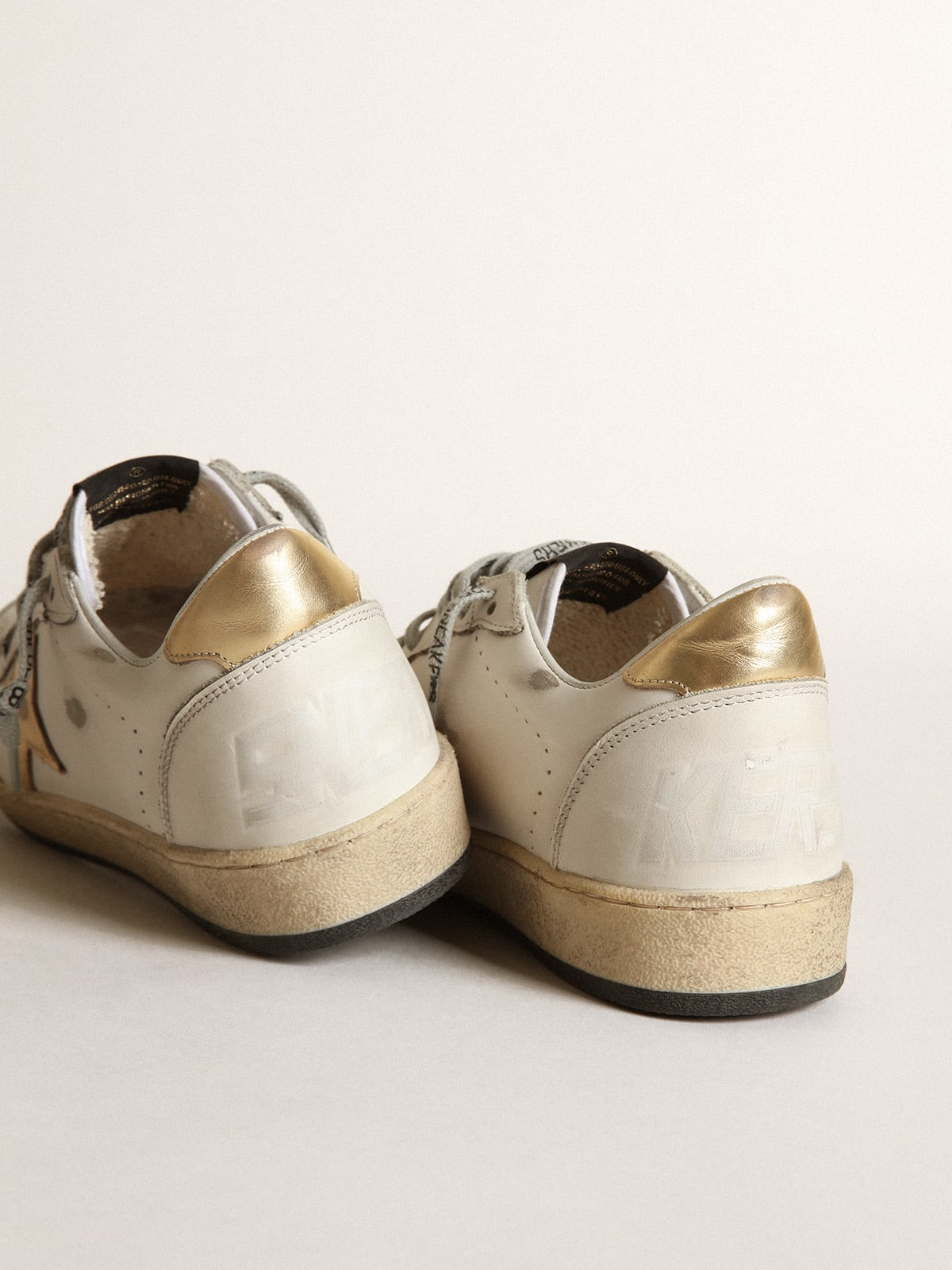 Sneakers Ball Star Con Stella E Talloncino Dorati