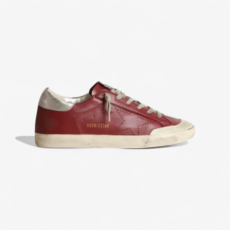 Superstar Sneakers In Nappa Leather With Perforated Star