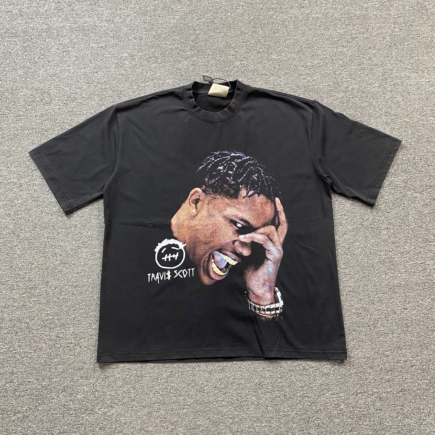 TRAVIS SCOTT VINTAGE GRAPHIC TEE BLACK - Prime Reps