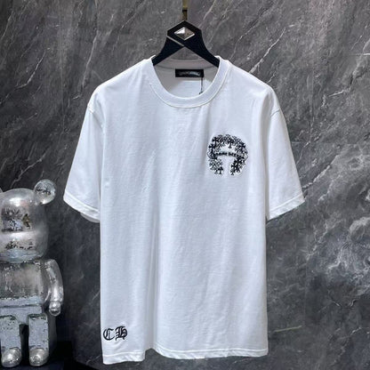 Chrome Hearts Classic Crewneck T-Shirt in White/Black