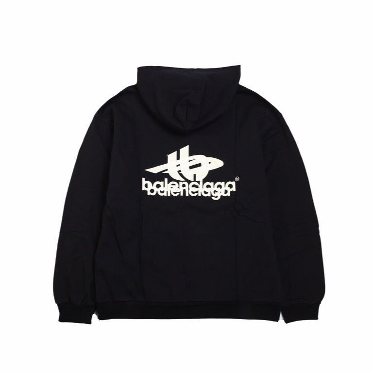 Balenciaga Black Graphic Hoodie - Prime Reps