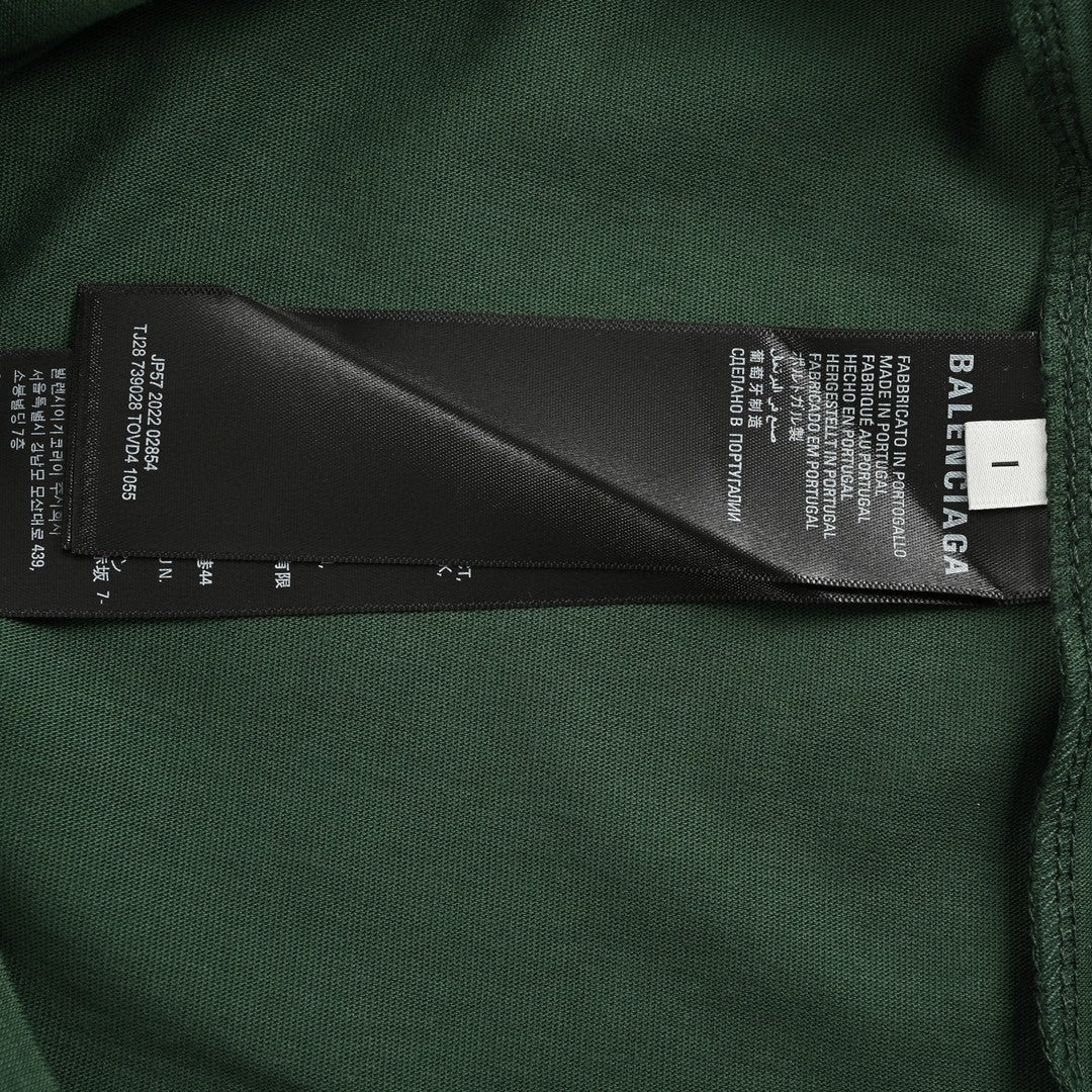 Balenciaga Distorted Logo T-Shirt (Green) - Prime Reps